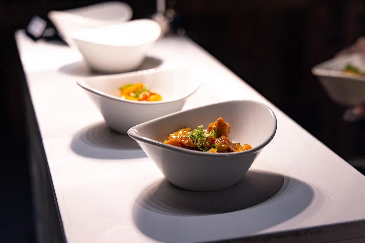 A dish from the Reception ' Dinner Menus menu